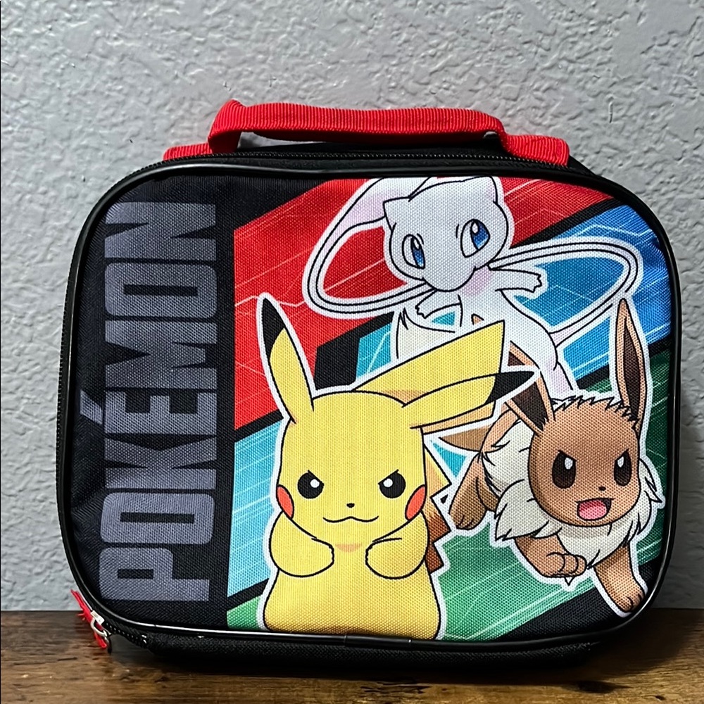 Pokémon Lunch Bag with Red and Gray Accents
